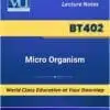 BT402 Micro Organism Book | Virtual University | VU Bookshop