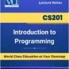 CS201 Introduction to Programming Book for Virtual University available at our VU Book Shop