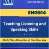 ENG514 Teaching Listening and Speaking Skills book Virtual University