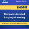 ENG517 Computer Assisted Language Learning book Virtual University