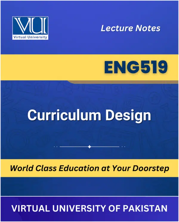 ENG519 Curriculum Design Book VU Bookshop