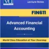 FIN611 Advanced Financial Accounting book Virtual University