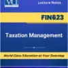 FIN623 Taxation Management book Virtual University