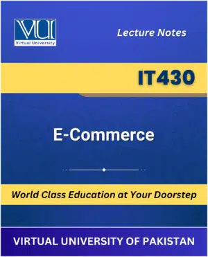 IT430 E Commerce book Virtual University