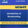 MCM411 Introduction to Broadcasting book Virtual University