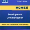 MCM431 Development Communication book Virtual University