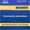 MCM531 Community Journalism book Virtual University