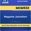 MCM532 Magazine Journalism book Virtual University