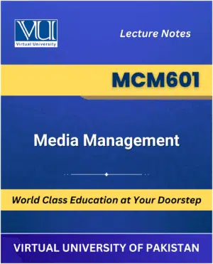 MCM601 Media Management Book VU Bookshop