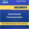 MCM604 International Communication book Virtual University