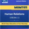MGMT611 Human Relations book HRM611 Virtual University