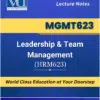 MGMT623 Leadership Team Management book HRM623 Virtual University