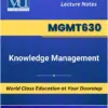 MGMT630 Knowledge Management book Virtual University
