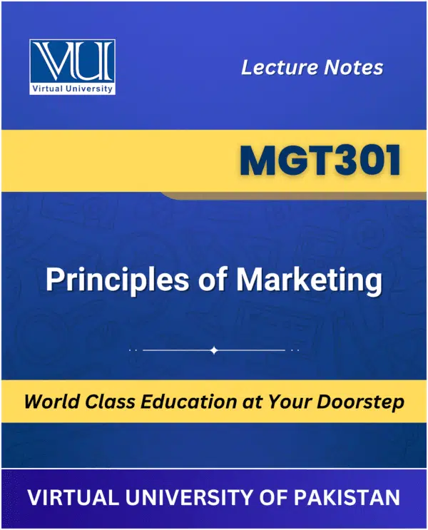 MGT301 Principles of Marketing book Virtual University