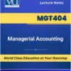 MGT404 Managerial Accounting book Virtual University