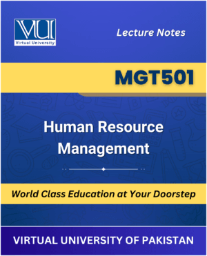 MGT501 Human Resource Management book Virtual University