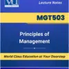 MGT503 Principles of Management book Virtual University