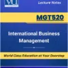 MGT520 International Business Management book Virtual University