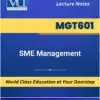 MGT601 SME Management book Virtual University