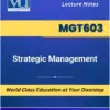 MGT603 Strategic Management book Virtual University