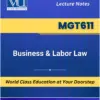 MGT611 Business and Labor Law book Virtual University
