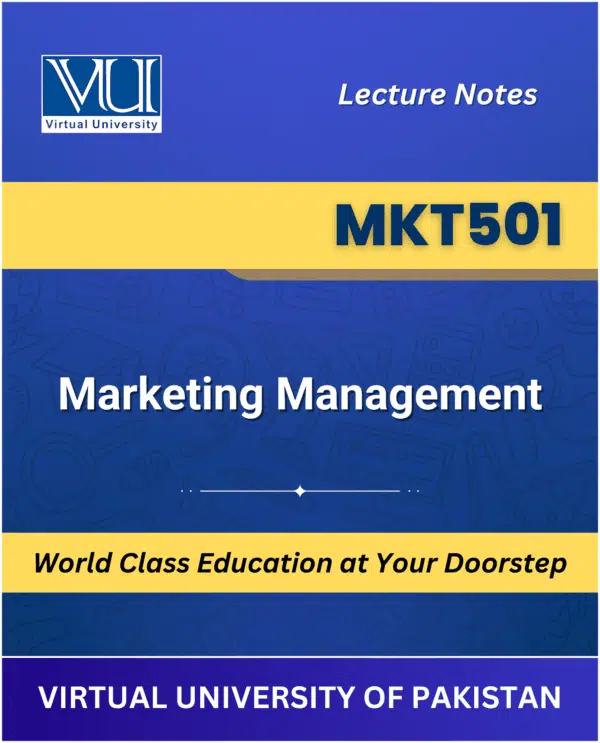 MKT501 Marketing Management book Virtual University