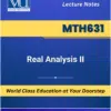 MTH631 Real Analysis II book Virtual University