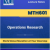 MTH601 Operations Research book Virtual University