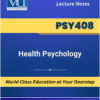 PSY408 Health Psychology Book Virtual University