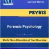 PSY513 Forensic Psychology Book Virtual University