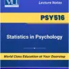 PSY516 Statistics in Psychology Book Virtual University