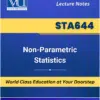 STA644 Non Parametric Statistics Virtual University