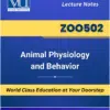ZOO502 Animal Physiology and Behavior Virtual University