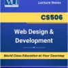 CS506 Web Design Development Book for Virtual University of Pakistan available at VU Bookshop