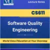 CS611 Software Quality Engineering Book for Virtual University students