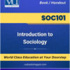 SOC101 Introduction to Sociology Book Virtual University