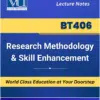 BT406 Research Methodology Skill Enhancement Book for Virtual University available at our VU Book Shop