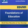 EDU101 Foundations of Education Book Explore the Fundamentals of Education at VU