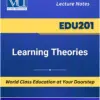 EDU201 Learning Theories Book Understanding Educational Psychology at VU