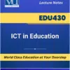 EDU430 ICT in Education book Virtual University