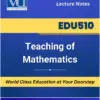 EDU510 Teaching of Mathematics book Virtual University