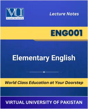 ENG001 Elementary English book Virtual University