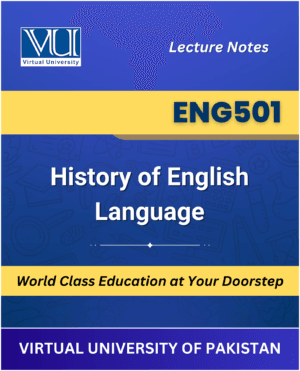 ENG501 History of English Language book Virtual University