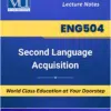 ENG504 Second Language Acquisition book Virtual University