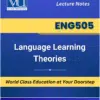 ENG505 Language Learning Theories book Virtual University