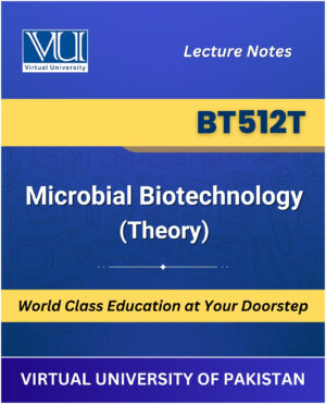 BT512T Microbial Biotechnology Theory book cover from VU Bookshop