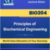 BIO204 Principles of Biochemical Engineering book cover from VU Bookshop