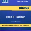 BIO102 Basic II Biology book cover from VU Bookshop
