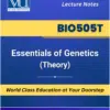 BIO505T Essentials of Genetics Theory book cover from VU Bookshop
