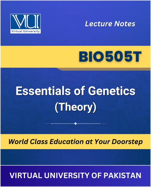 BIO505T Essentials of Genetics Theory book cover from VU Bookshop